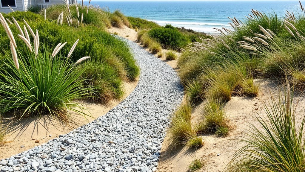 gravel pathways for coastal landscaping