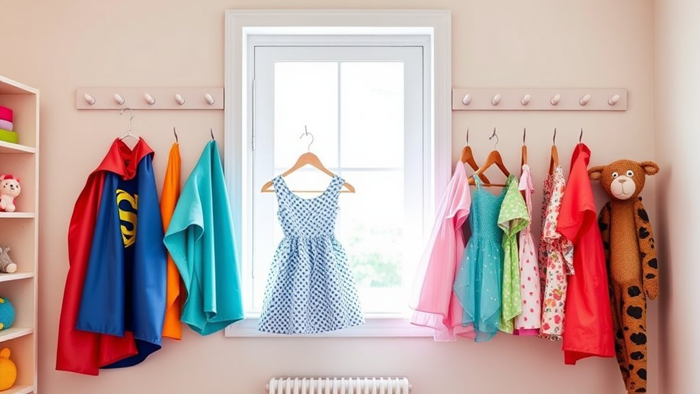 hanging storage for costumes