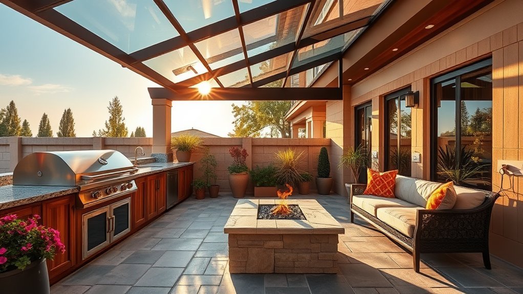 high end outdoor kitchen design