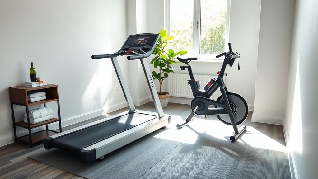 home cardio workout setup
