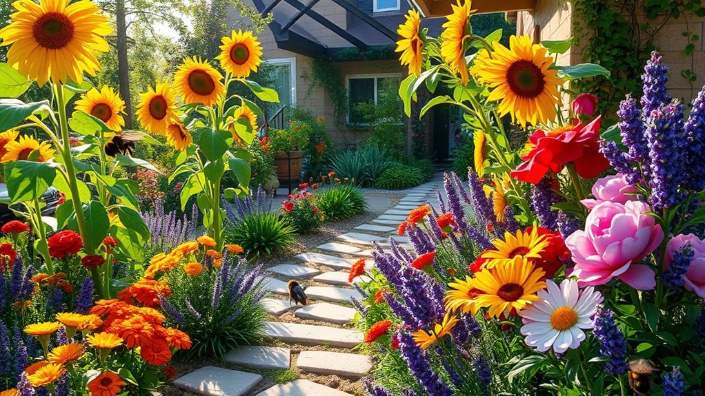 10 Amazing Ideas for Home Landscaping With Beautiful Flowers