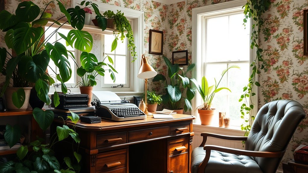 incorporate vintage greenery effectively