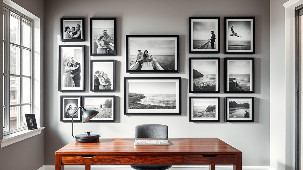 inspiring personal photography display