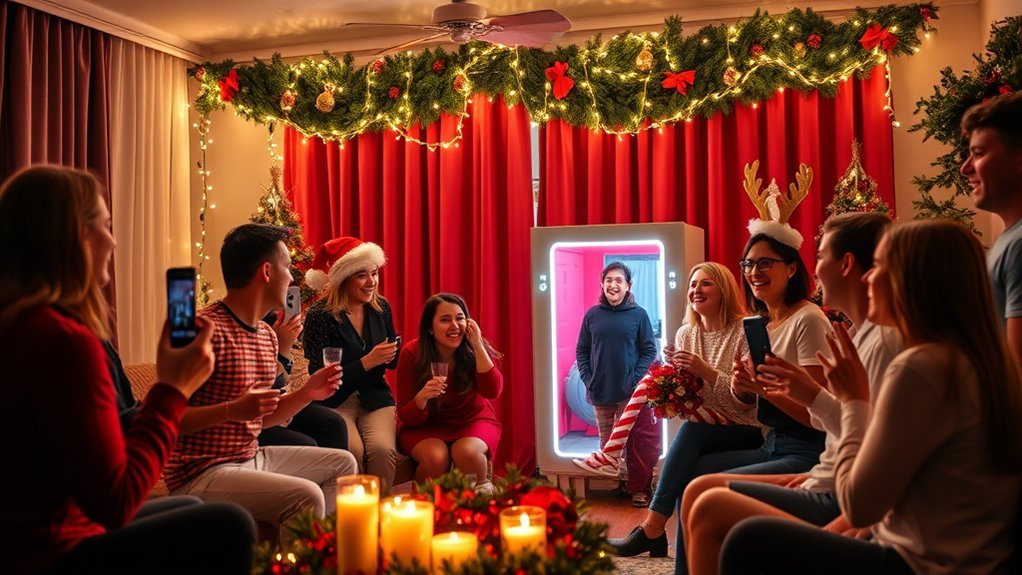 interactive holiday photo booth