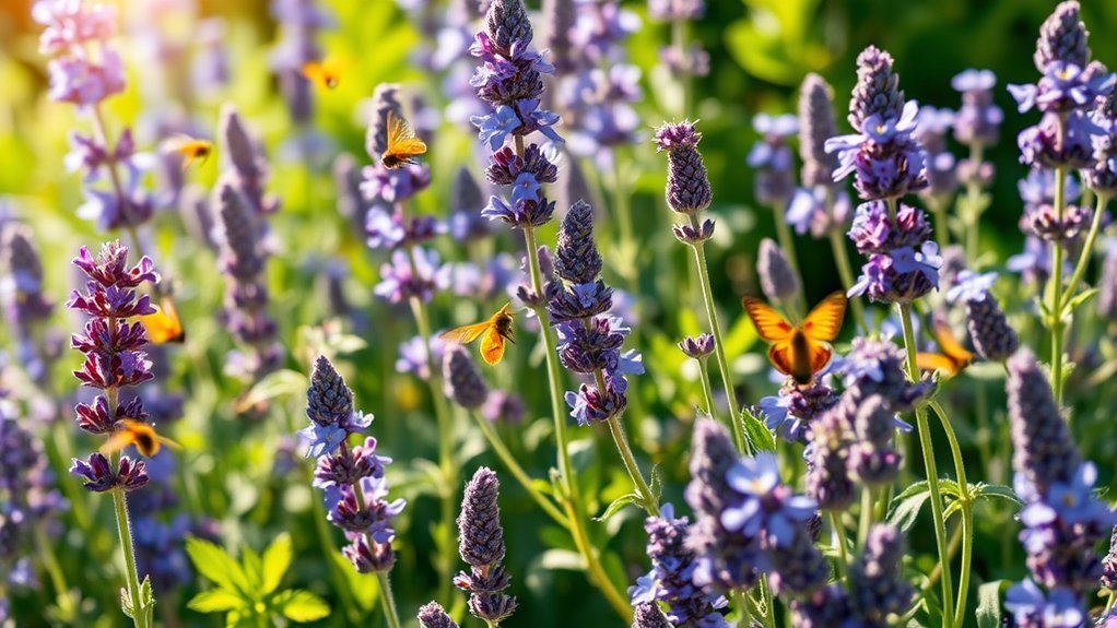 invite pollinators with herbs