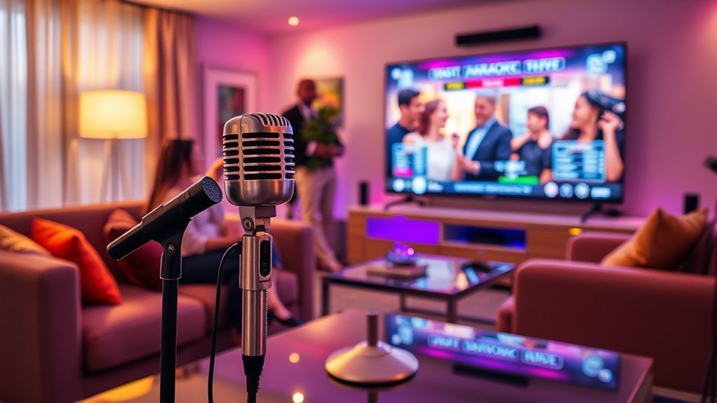 karaoke session for fun