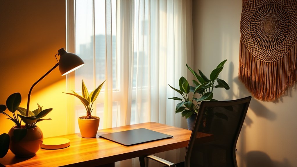lighting and personalized decor