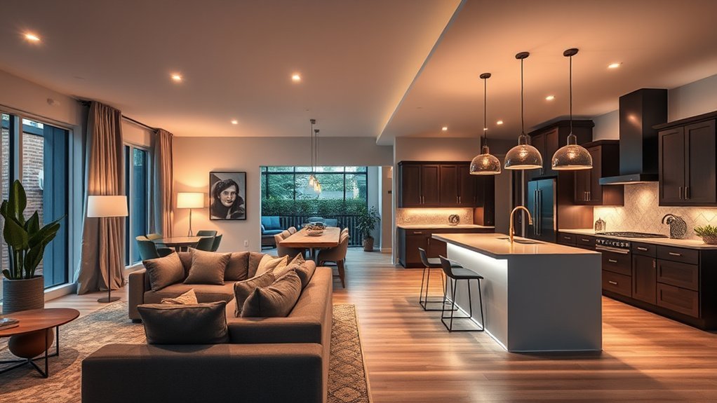 lighting for zone definition