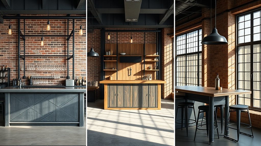 3 Industrial Home Bar Ideas for Lofts