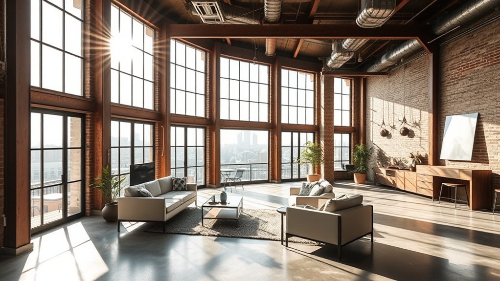 loft windows enhance natural light