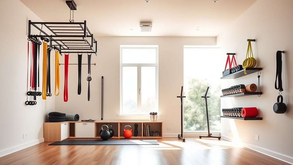 maximize gym storage options