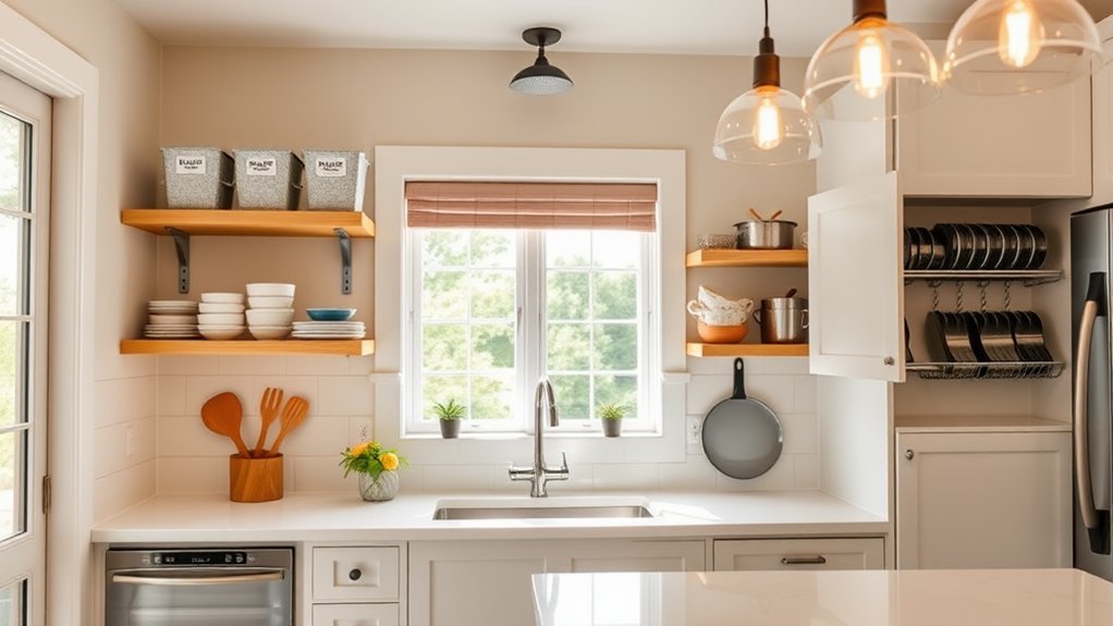 maximize kitchen storage space