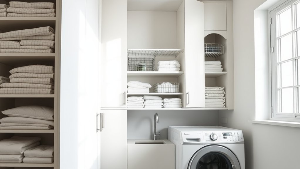 maximize laundry room storage