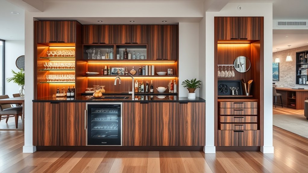 maximize nearby bar storage