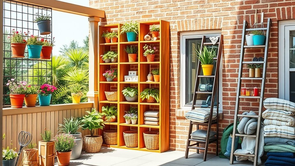 maximize outdoor vertical storage
