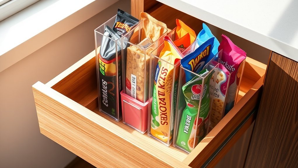 maximize snack storage vertically