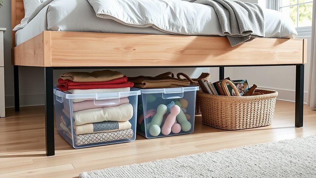 maximize under bed storage space