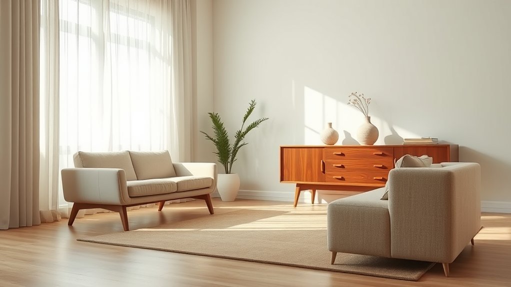 midcentury modern minimalist style