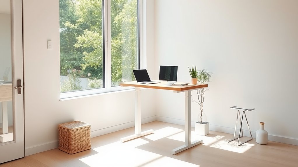 minimalist compact standing desk