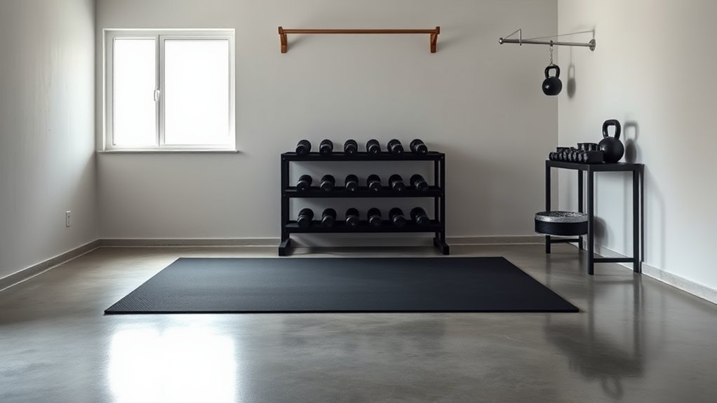 minimalist garage gym essentials