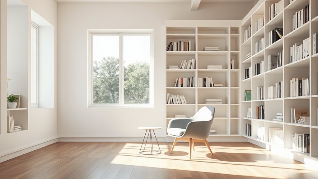 5 Tips for Minimalist Home Library Design Concepts