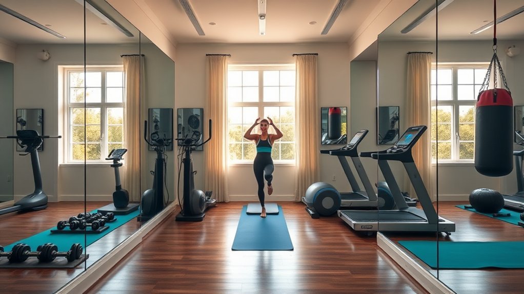 5 Creative Home Gym Ideas Using Mirrors