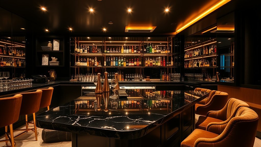 modern home bar design