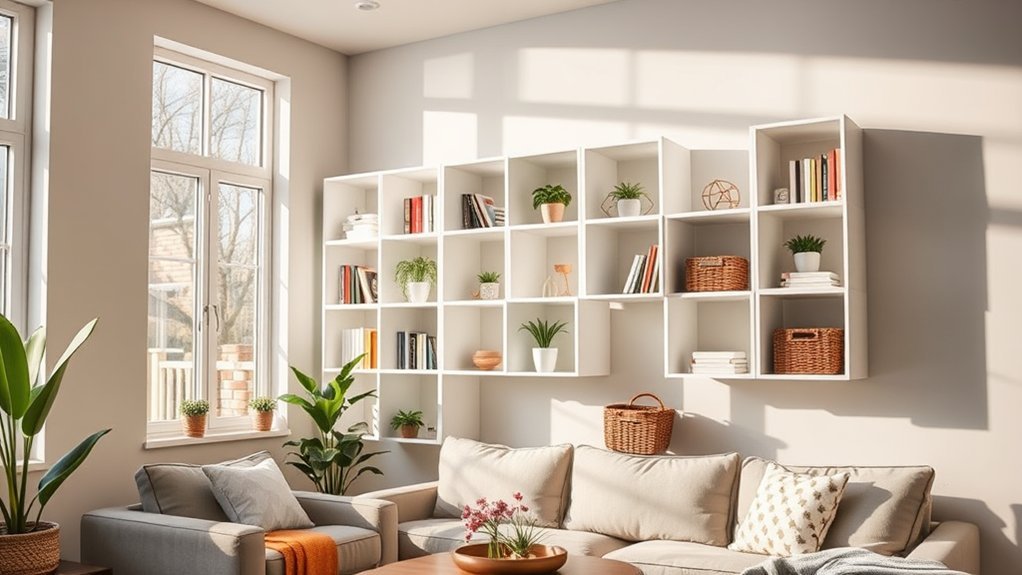 modular shelving boosts organization