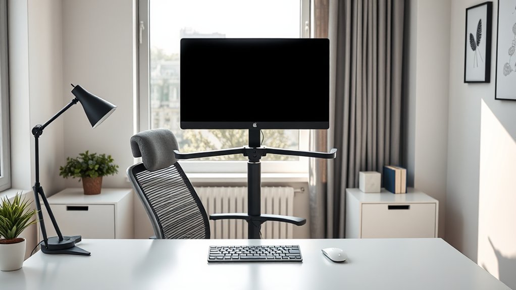 monitor placement for comfort