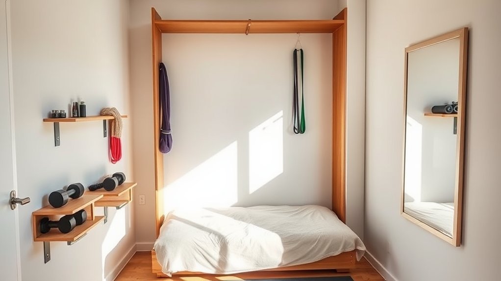 murphy bed fitness solution