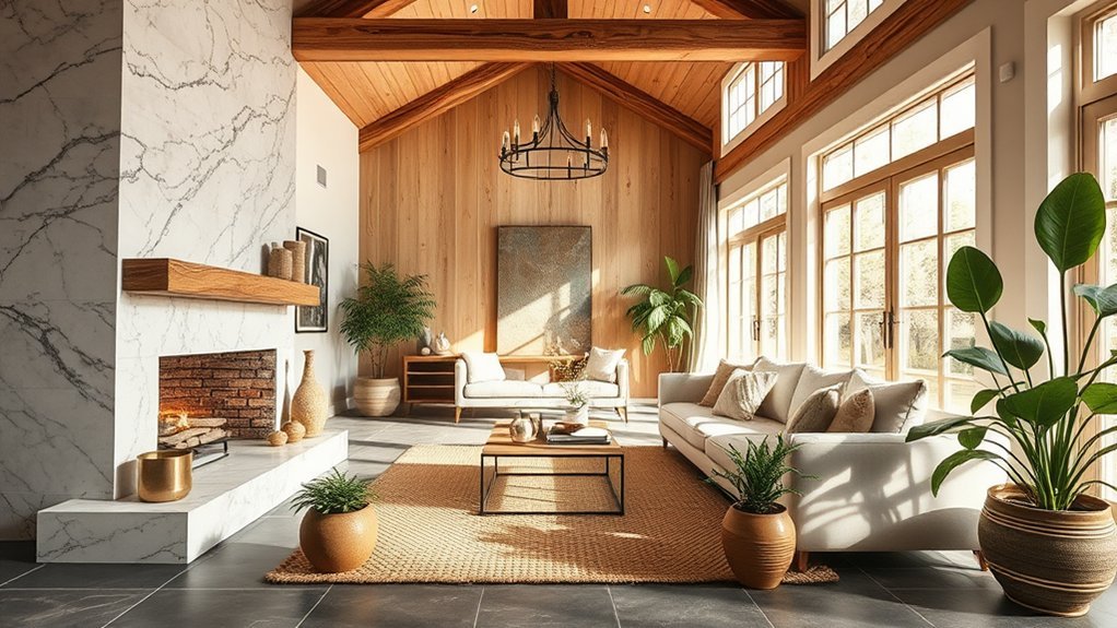 natural materials in luxury