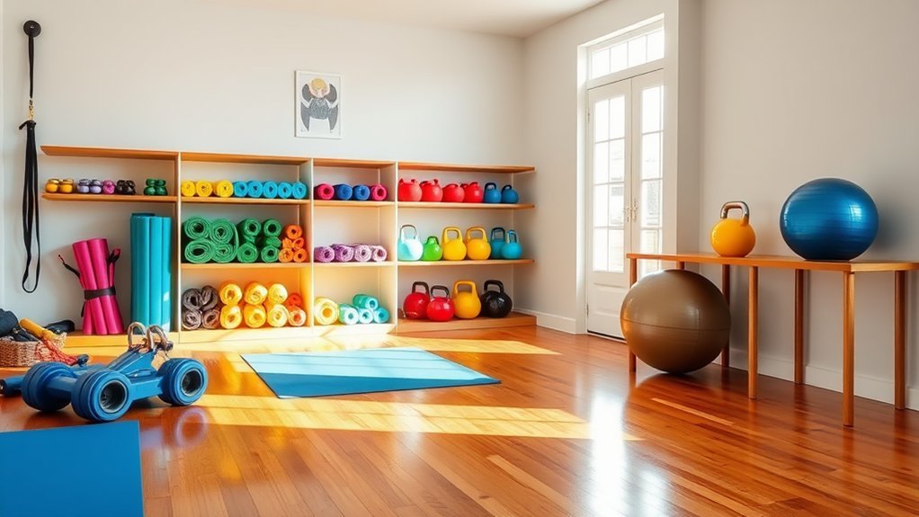 open gym storage solutions