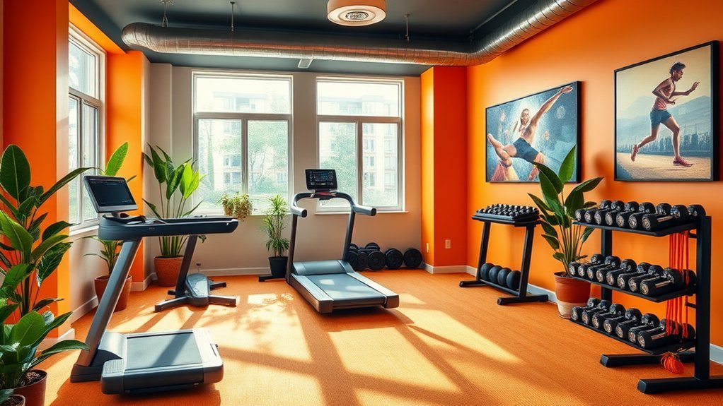 optimize exercise equipment layout