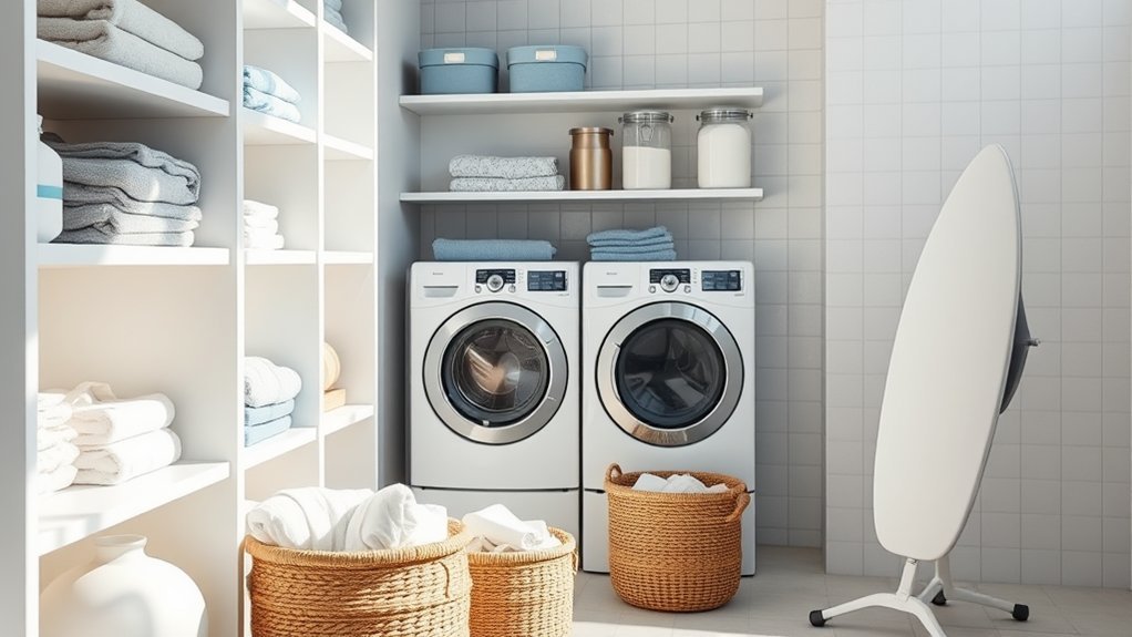 organize laundry supplies efficiently