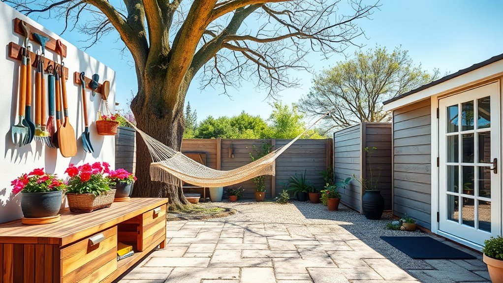 organize outdoor space effectively