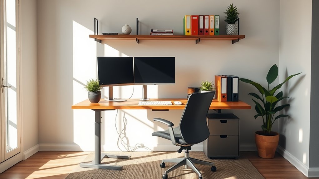 organize workspace for efficiency