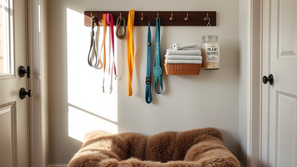 organize your dog walking supplies