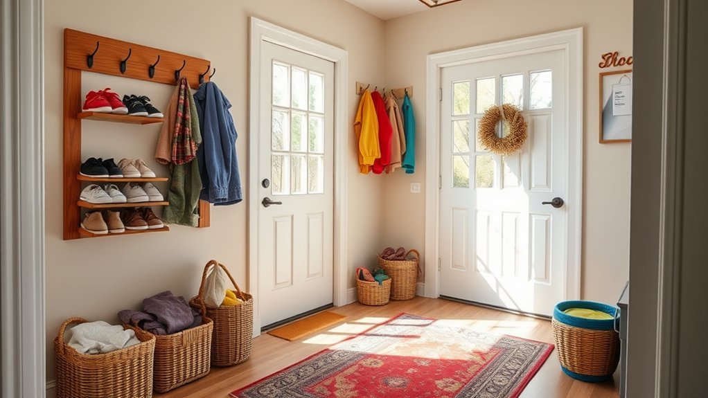organized entryway storage solutions