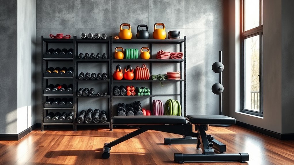 organized open equipment storage