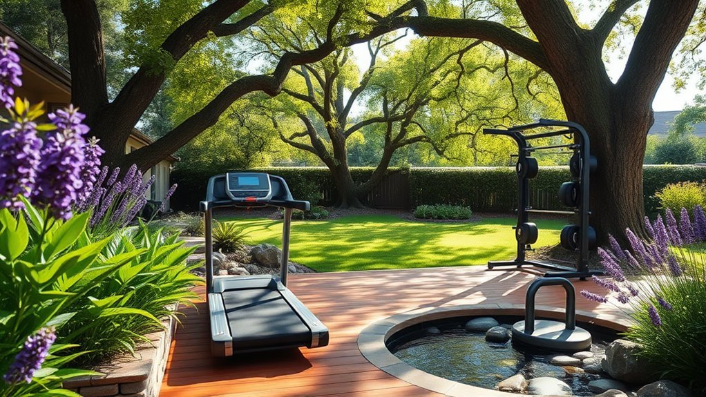 outdoor gym landscaping ideas