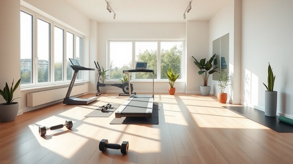 pale flooring enhances brightness