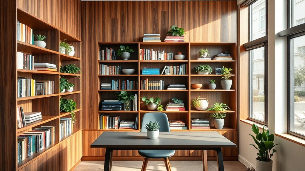 personalize workspace with shelving