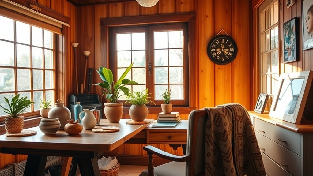 personalized warm workspace touches