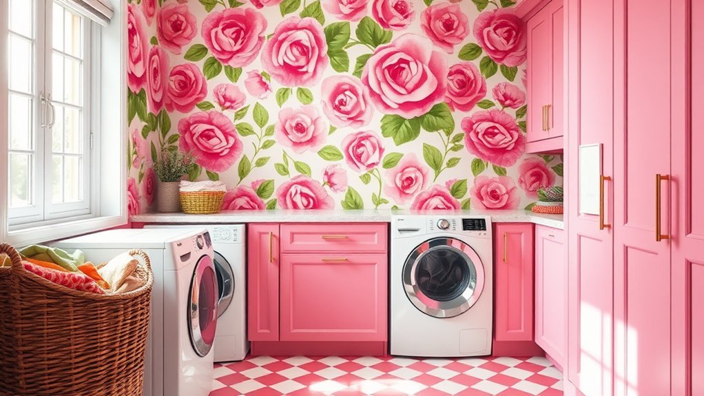 playful pink laundry transformation