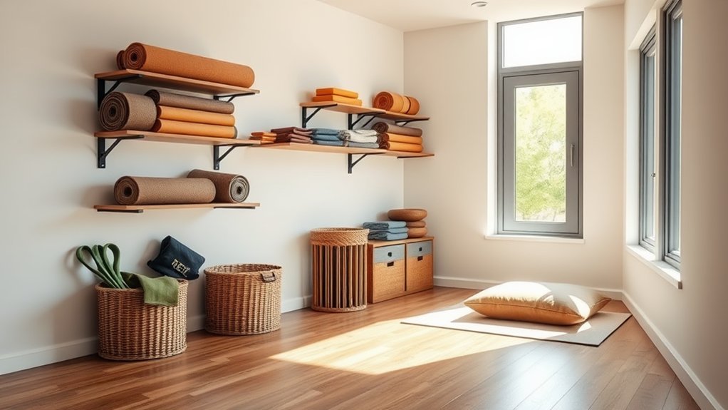practical storage for home gym