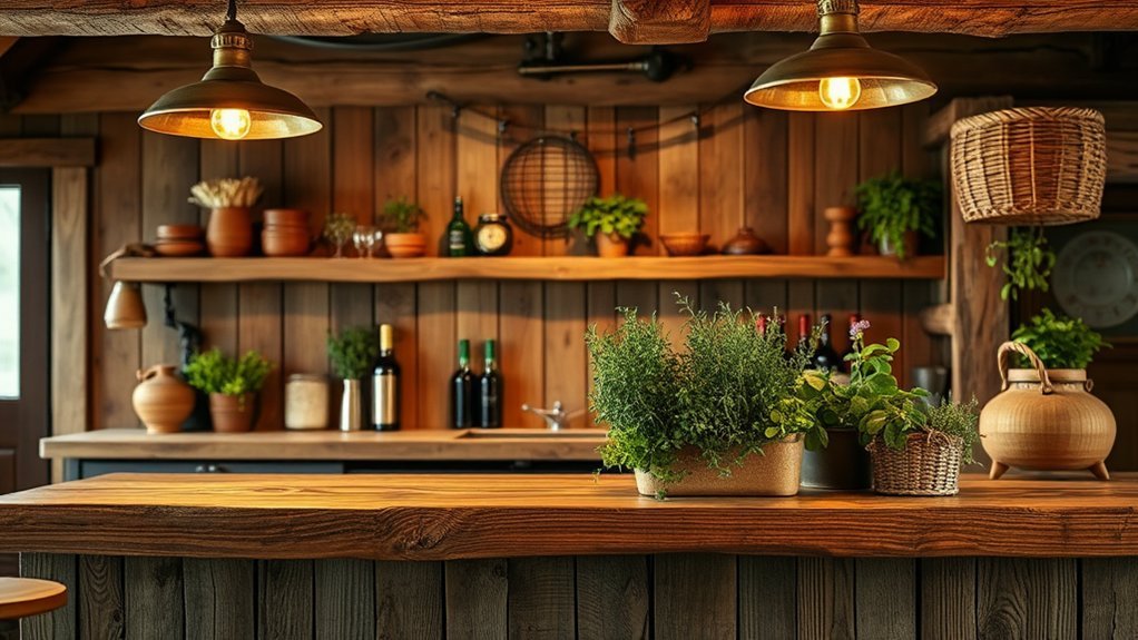 reclaimed wood farmhouse charm