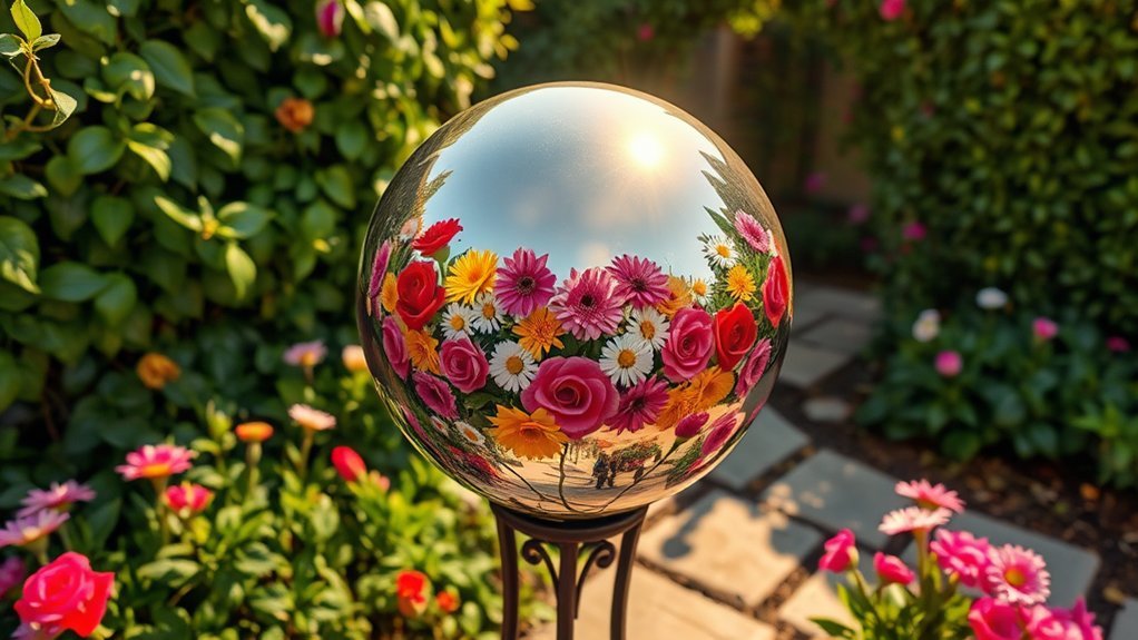 reflective garden decor ideas
