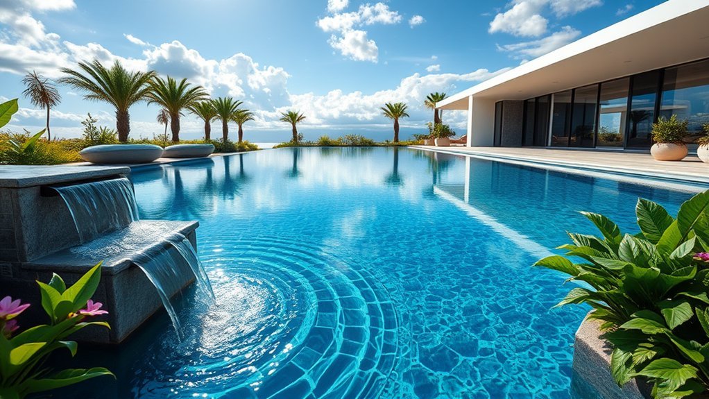 reflective water feature upgrade