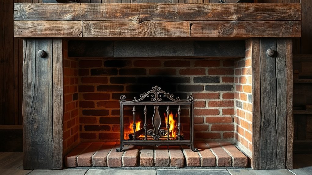 revamp fireplace with reclaimed elements