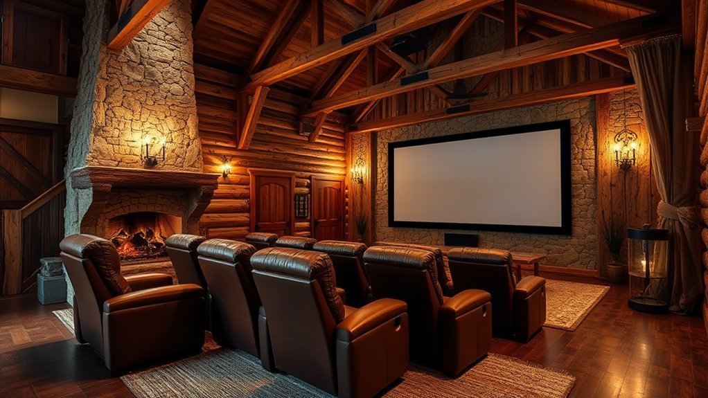 rustic barnwood theater escape
